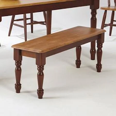Two-Tone Dining Bench